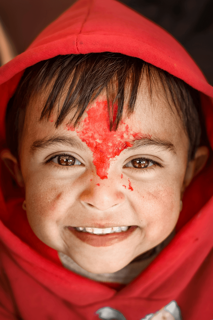 A smiling child in Dhampus, Nepal