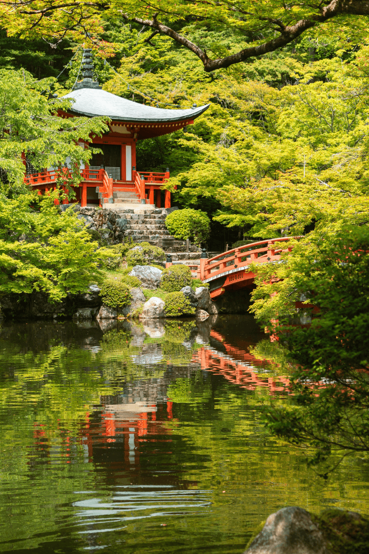 Japanese garden, Daigo-ji, Kyoto, Japan