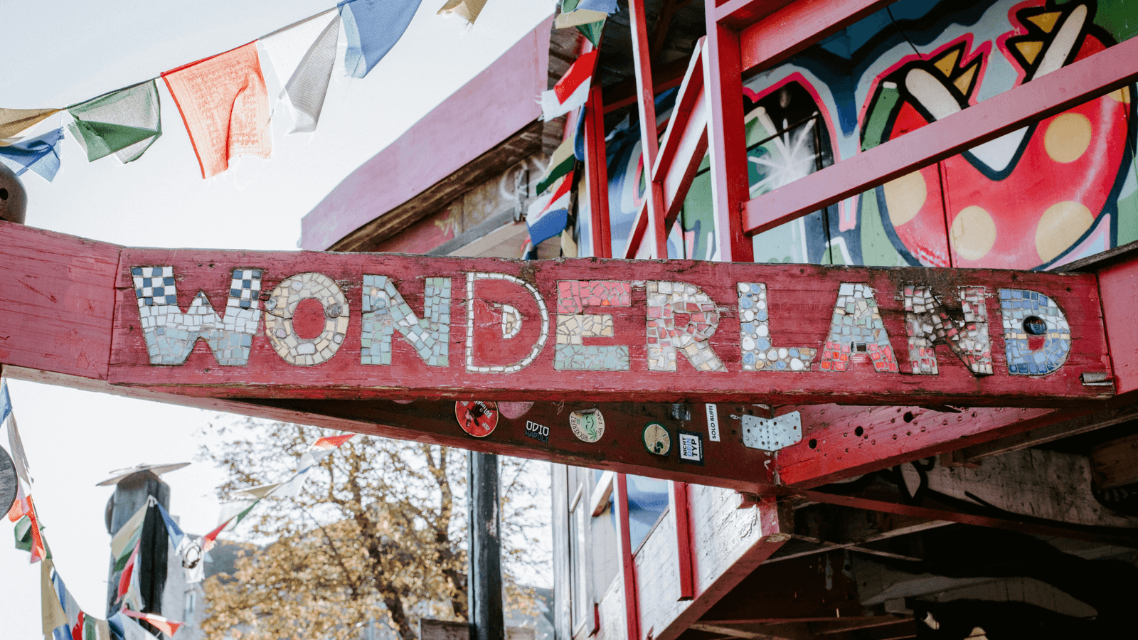 Wonderland art at Christiania, Copenhagen